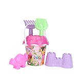 Dora Beach Bucket With Accessories - Pink Purple