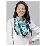 Tossido Scarf & Bag Scarf Set - Blue