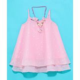 Little Kangaroos Sleeveless Party Top Floral Print - Pink