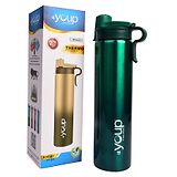 YOUP Thermosteel Insulated Metallic Green Color Water Bottle XOLO-800 ml