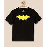 Kidsville Half Sleeves Batman Printed Tee - Black