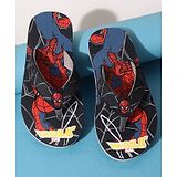 Kidsville Spiderman Printed Flip Flops - Black