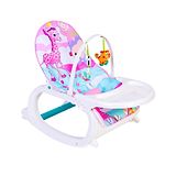 Fantasy India Newborn-to-Toddler Portable Rocker Chair With Tray With Vibration and Musical Mode, Supports up to 20 KG (44 lb), 0-36 Months - (Assorted)