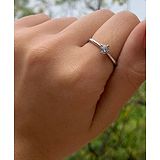 Salty Fashion Jewellery Electroplated Alloy Anti tarnish Basic Promise Silver Band for Girls/Women- 1 Adjustable Ring