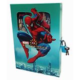 KARBD Spiderman Greenish Blue Super Hero Marvel Avengers Character Secret Lock Diary  - 94 Pages