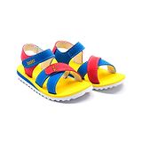 Beanz Unisex Motion Velcro Sandals - Yellow Red Blue