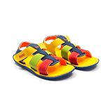 Beanz Unisex Springy Velcro Sandals - Blue Yellow