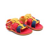 Beanz Unisex Springy Velcro Sandals - Red Blue