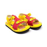 Beanz Unisex Supples Velcro Sandals - Red Yellow