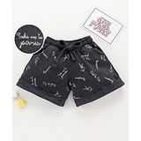 Enfance Core Test Printed Shorts - Black