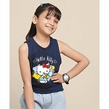 Kidsville Hello Kitty Featuring Sleeveless Charmmy Printed Tank Tee - Blue