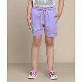 Kidsville Disney Princess Frozen Featuring Elsa Printed Shorts - Purple