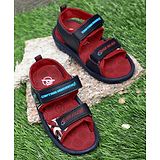 Kidsville Captain America Theme Printed Sandals - Red Navy Blue