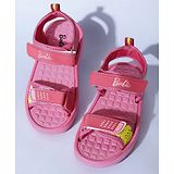 Kidsville Barbie Theme Printed Sandals - Pink