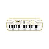 Casio tone Mini SA 80 Keyboard for Kids 44 Mini Size Keys - White