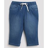 Tiny Girl Denim Washed Pants - Light Blue