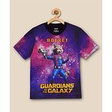 Kidsville Half Sleeves Guardians Of The Galaxy Vol. 3 Theme Tee - Blue Pink