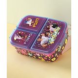 Disney Multi Compartment Lunch Box With Attractive Print  - Purple