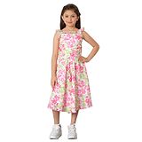 TINY BABY Sleeveless Floral Printed Top & Flared Culottes Set - Pink