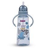 Adore Pro Bling Straw Sipper with Handle & Retractable Head Blue - 270 ml