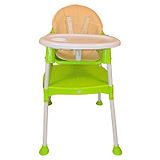 Safe-O-Kid Baby 4 in 1 Booster Chair with Adjustable Tray and Soft Cushion - Green