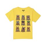 Wear Your Mind Warner Bros Featuring Half Sleeves Scooby Doo Printed Tee - Yellow