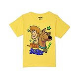 Wear Your Mind Warner Bros Featuring Half Sleeves Scooby Doo With Shaggy Rogers Printed Tee - Yellow