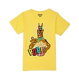 Wear Your Mind Warner Bros Featuring Half Sleeves Scooby Doo With Pop Corns Printed Tee - Yellow