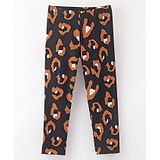 CrayonFlakes All Over Leopard Printed Leggings - Black