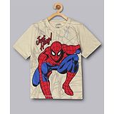 Kidsville Half Sleeves Spiderman Printed T-Shirt - White