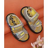 Kidsville Sandals with Velcro Closure Batman Printed - Grey