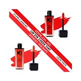 KINDED Lip Eye Cheek Tint Combo Liquid Matte Finish Vermilion Red & Sangria Orange - 9 ml Each