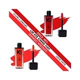 KINDED Lip Eye Cheek Tint Combo Liquid Matte Finish Brick Red & Sangria Orange - 9 ml Each