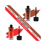 KINDED Lip Eye Cheek Tint Combo Liquid Matte Finish Brown Temptation & Sangria Orange - 9 ml Each