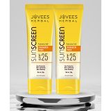 Jovees Herbal Sunscreen Fairness Gel SPF 25 with Aloe Vera For Oily Sensitive  Dry Skin Protects from Tanning and Uneven Skin Tone Pack Of 2 - 50 g Each