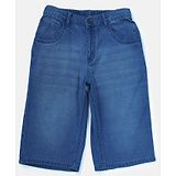 GINI & JONY Solid Elasticated Bermuda - Blue