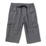 GINI & JONY Solid Elasticated Bermuda Shorts With Side Pockets - Grey