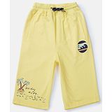 GINI & JONY Printed Elasticated Bermuda  - Yellow