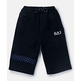 GINI & JONY Placement Checkered Bermuda Shorts - Navy Blue