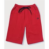 GINI & JONY Solid Bermuda Shorts - Red