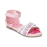 Toothless Velcro Closure Barbie Graphic Sandals - Pink