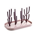 Bembika Baby Drying Rack For Bottles Baby Bottle Drying Stand For Babies - Pink Brown