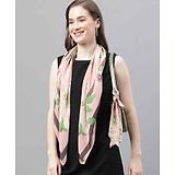 Tossido Floral Scarf & Scarf Bag Set - Pink