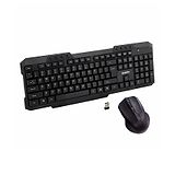 Zebion G2400 Wireless Keyboard Mouse Combo - Black