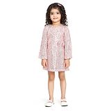 Peppermint Full Sleeves Sequin Embellished Dress -Pink