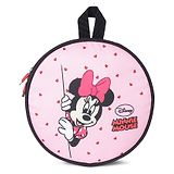 NOVEX Disney Original Minnie Mouse Round Backpack Bag with Adjustable Strap - Pink