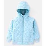 Pine Kids Full Sleeves Cut and Sew Jacket Solid Colour- Light Blue