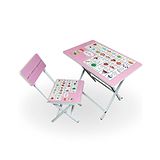 Wishing Clouds Alphabet Kids Study Table with Chair Sets - Multicolor