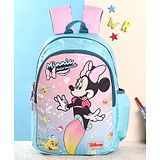 Disney Minnie Mouse Theme School Bag Blue& Pink - Height 14 Inch