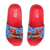 Toothless Marvel Avengers Superheroes Featuring Spiderman Flip Flops - Red